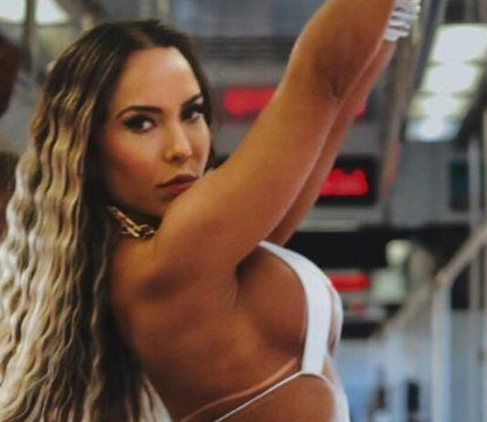 Mulher Melão se defende após fazer ensaio sensual em vagão de trem no Rio: ‘incrível
