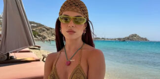 Gkay é exaltada em cliques na praia após rebater onda de críticas: ‘Maravilhosa’