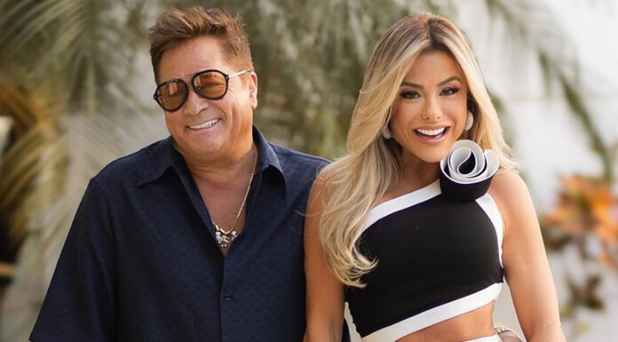 Poliana Rocha se declara a Leonardo em aniversario de 62 anos do cantor: ‘Te amo’