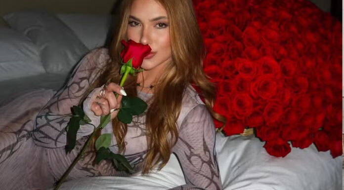 Virginia Fonseca ganha buquê com 500 rosas avaliado em R$ 18 mil em Dubai