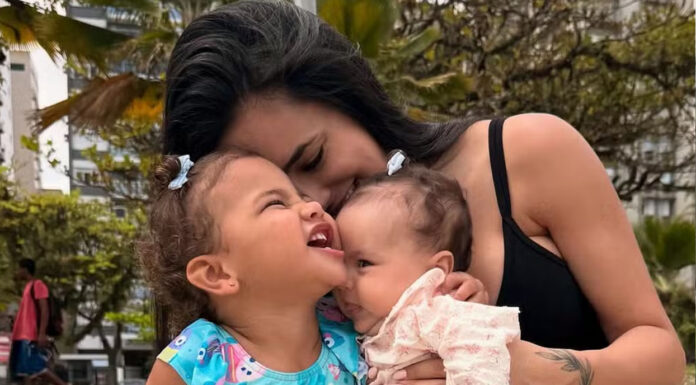 Bruna Biancardi exibe cliques das filhas e web reage: ‘Mel tá a cara do Neymar’