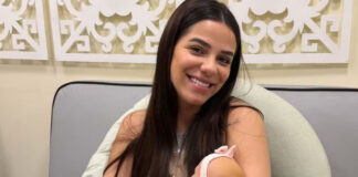 Key Alves exibe estrias, umbigo estufado e mudança no cabelo durante gestação