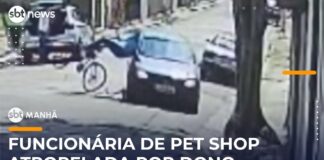 Veja Vídeo – Funcionária de pet shop é atropelada durante busca por cachorro em SP; veja