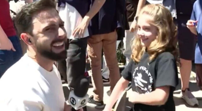 Veja Vídeo – Repórter da Globo é surpreendido por menina que admite estar matando aula; veja