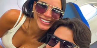 Jakelyne Oliveira e Mariano iniciam lua de mel em Noronha: ‘Quem vai acompanhar?’