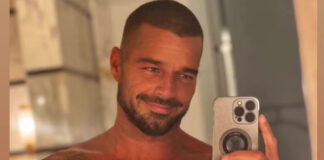 Ricky Martin, causa alvoroço ao postar nude no espelho: ‘Amo ele safadinho assim’