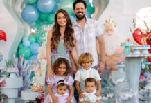 Biah Rodrigues encanta ao surgir vestida de Ariel em festa da filha Fernanda: ‘Desejada’