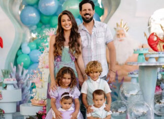 Biah Rodrigues encanta ao surgir vestida de Ariel em festa da filha Fernanda: ‘Desejada’