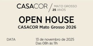 Open House CASACOR Mato Grosso 2025 apresenta imóvel da edição comemorativa de 25 anos.