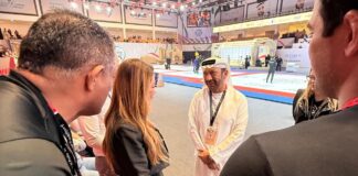 Virginia Mendes se emociona em encontro internacional de Parajiu-Jitsu em Abu Dhabi