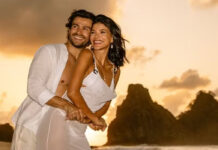 Jakelyne Oliveira e Mariano registram lua de mel em Fernando de Noronha: ‘Perfeitos’