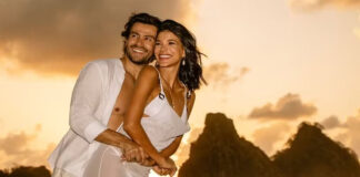 Jakelyne Oliveira e Mariano registram lua de mel em Fernando de Noronha: ‘Perfeitos’