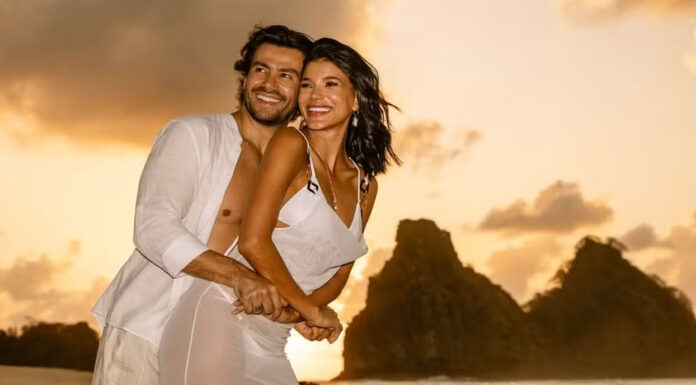 Jakelyne Oliveira e Mariano registram lua de mel em Fernando de Noronha: ‘Perfeitos’
