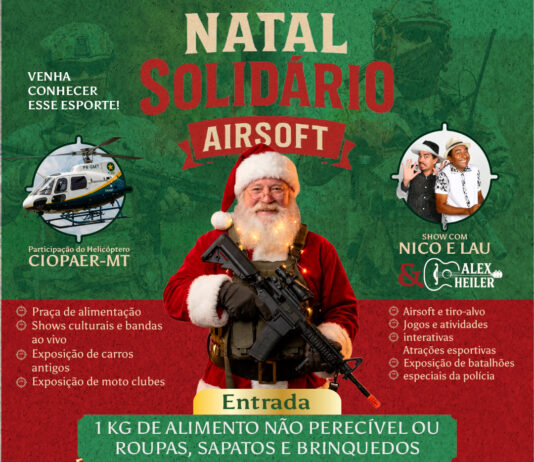 Natal Solidário Airsoft movimenta Cuiabá neste sábado com atrações para toda a família