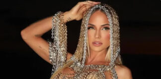 Gabi Martins brilha em look diferente no minidesfile da Vila Isabel: ‘Prontinha’