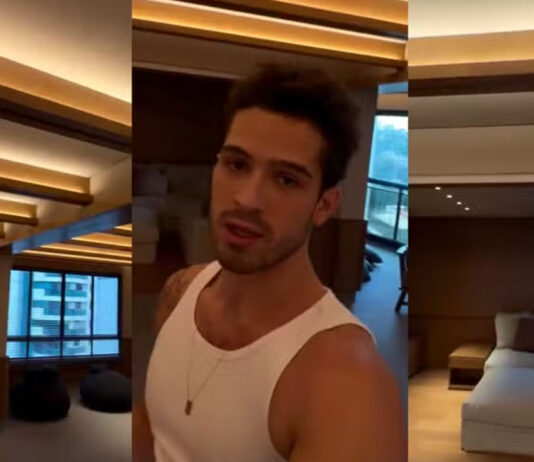 João Guilherme mostra detalhes do novo apartamento em São Paulo: ‘Um luxo’