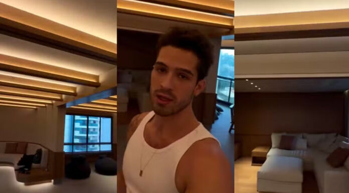 João Guilherme mostra detalhes do novo apartamento em São Paulo: ‘Um luxo’