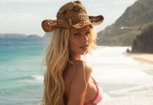 Yasmin Brunet exibe boa forma em praia de Fernando de Noronha: ‘Noronha te amo’