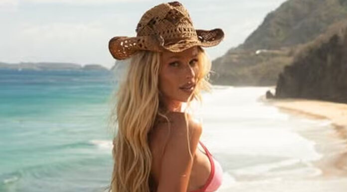 Yasmin Brunet exibe boa forma em praia de Fernando de Noronha: ‘Noronha te amo’