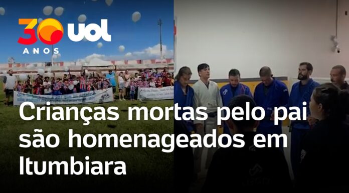 Veja Vídeo – Filhos mortos pelo pai são homenageados em aula de jiu-jitsu e em escola de futebol