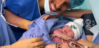 Nasce Filippo, filho de Carol Cabrino e Marquinhos, na França: ‘Bebê arco-íris’