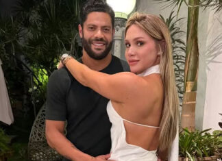 Hulk curte noite romântica com Camila Sousa em Belo Horizonte e se declara