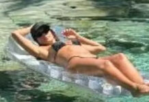 Vera Viel curte dia de descanso em ‘praia’ de sua mansão em Alphaville: ‘Um paraíso’