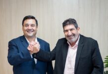 Dr. João recebe senador do Paraguai na ALMT e debate integração entre os dois países