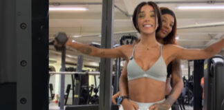 Bruna Gonçalves mostra treino ao lado de Ludmilla e brinca: ‘Nosso personal que lute’