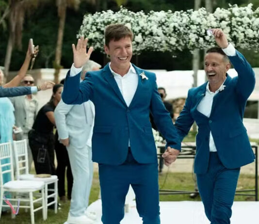 Felipe Suhre celebra casamento com Erick Andrade em cerimônia no Rio: ‘Foi lindo’
