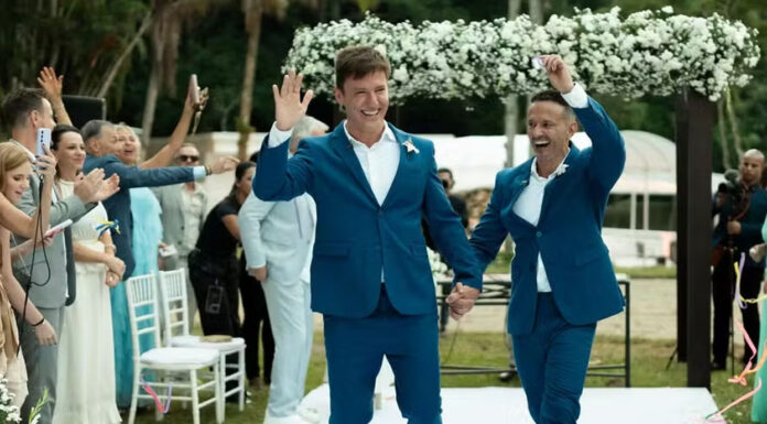 Felipe Suhre celebra casamento com Erick Andrade em cerimônia no Rio: ‘Foi lindo’