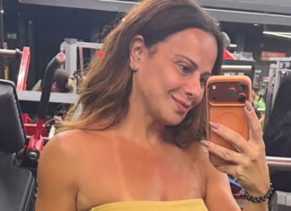 Viviane Araújo acorda cedo para treino e exibe shape definido na academia: ‘Fitness’