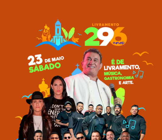 NOSSA SENHORA DO LIVRAMENTO CELEBRA 296 ANOS COM GRANDES SHOWS NACIONAIS