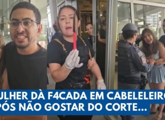 Mulher ataca cabeleireiro pelas costas após não gostar do corte de cabelo | Alvo da Notícia