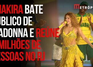 Shakira reúne 2 milhões de pessoas em Copacabana, diz prefeitura