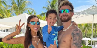 Bianca Andrade e Fred Bruno se unem para curtir dia com o filho em Miami: ‘Familinha’