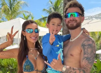 Bianca Andrade e Fred Bruno se unem para curtir dia com o filho em Miami: ‘Familinha’