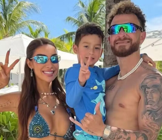 Bianca Andrade e Fred Bruno se unem para curtir dia com o filho em Miami: ‘Familinha’