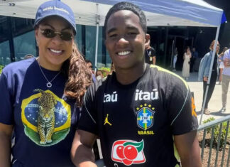 Mãe de Endrick acompanha treino da Seleção e diete jogadores nos EUA