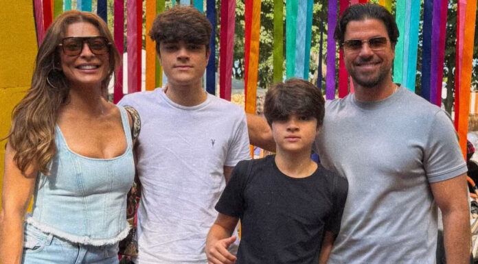 Juliana Paes reúne família em festa junina e filhos chamam rouba cena: ‘Como cresceu’