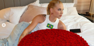 Virginia Fonseca posa com buquê gigante de rosas vermelhas e gera curiosidades em fãs
