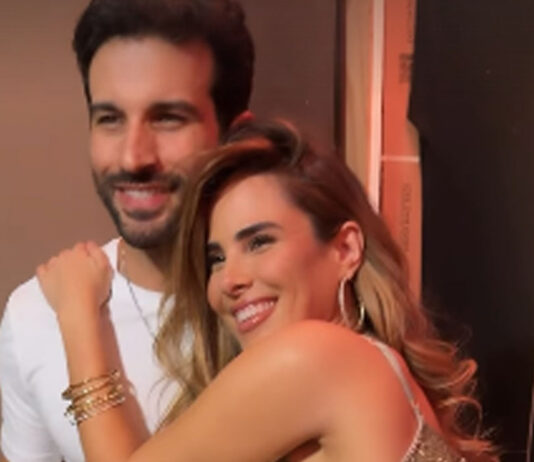 Wanessa Camargo prestigia ‘Roda Sambay’ agarradinha com Bruno Bevan: ‘Especial’