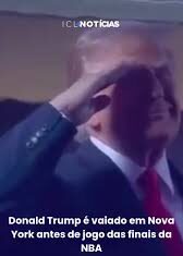 Veja Vídeo – Trump é vaiado no Maddison Square Garden em jogo das finais da NBA; veja vídeo