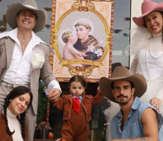 Claudia Raia realiza festa junina em família com música ao vivo: ‘Arraial dos Raia’