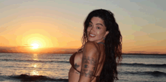 Aline Campos aproveita pôr do sol e faz reflexão sobre a natureza: ‘Transforma’