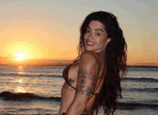 Aline Campos aproveita pôr do sol e faz reflexão sobre a natureza: ‘Transforma’