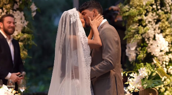 Gabriel Medina exibe vídeo do casamento com Isabella e celebra: ‘Sonho realizado’