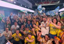 Convidada por Zé Medeiros, Virgínia Mendes participa de lançamento oficial de campanha