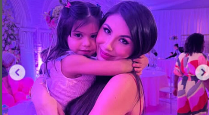 Jheny Santucci se declara à Sophia, filha de Arthur Aguiar e Maíra Cardi, em aniversário