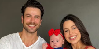 Laís Caldas e Gustavo Marsengo celebra mesversário da filha com ensaio: ‘4 meses’
